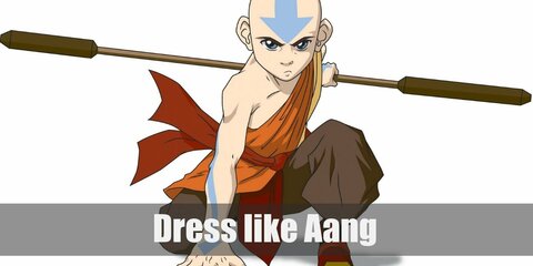 Aang’s costume outfit is very martial arts inspired and perfect for his vocation as a monk who does dabble in martial arts and element control.