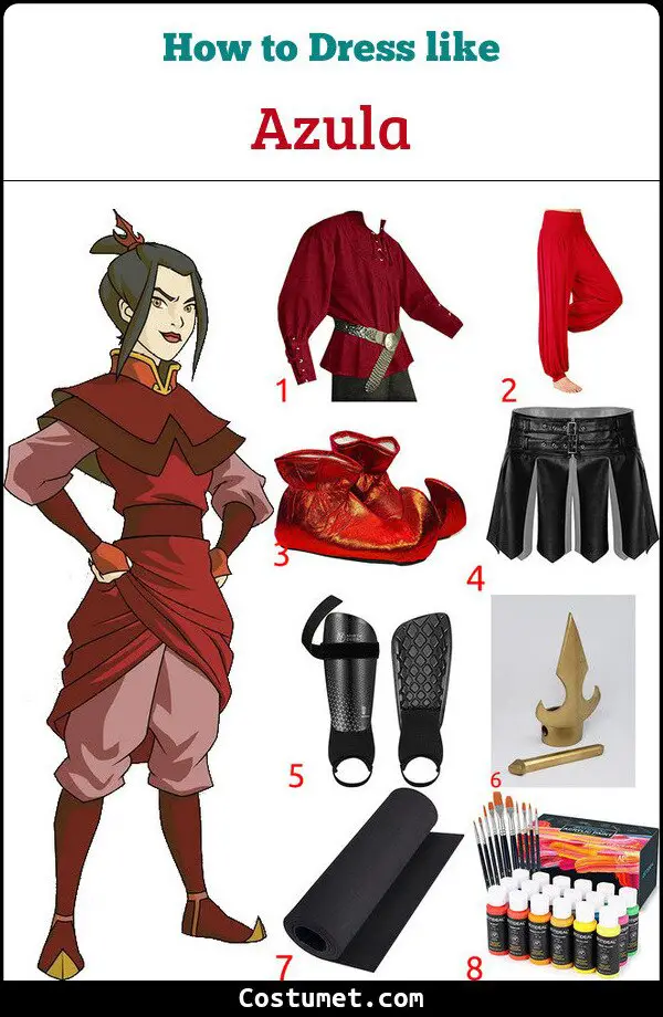 Azula Costume for Cosplay & Halloween