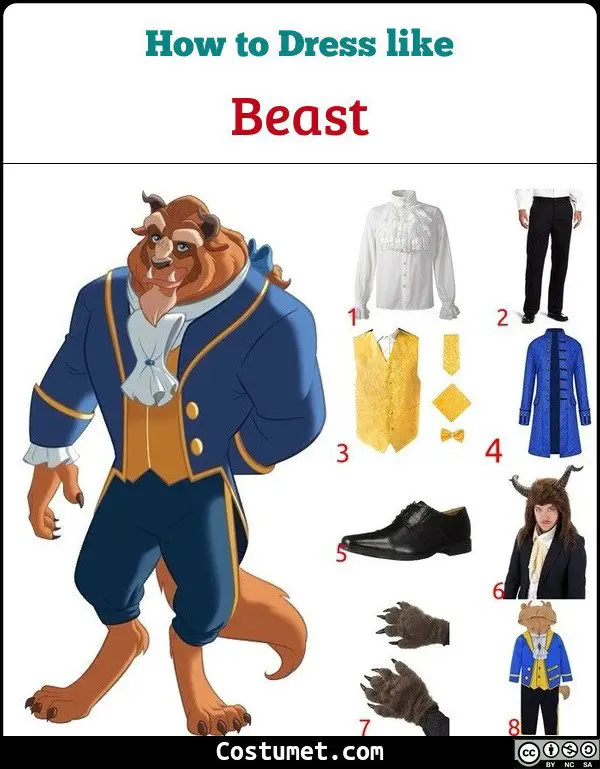 Beauty And The Beast Costume for Cosplay & Halloween