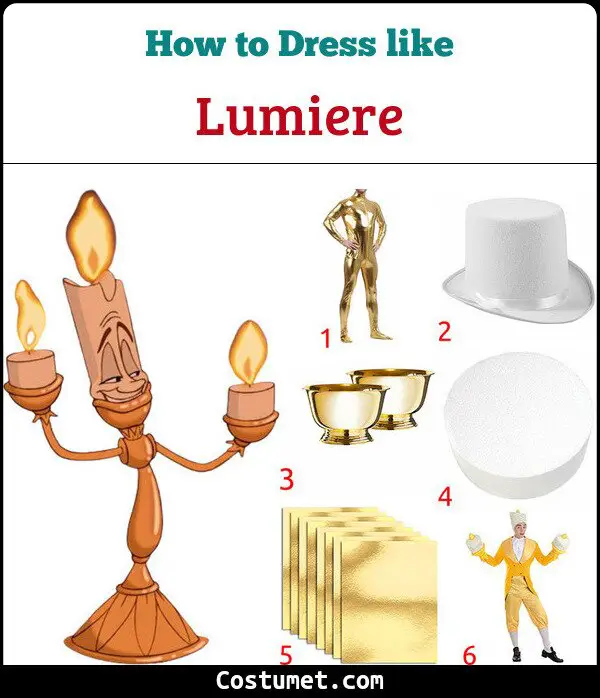 Lumiere Costume for Cosplay & Halloween