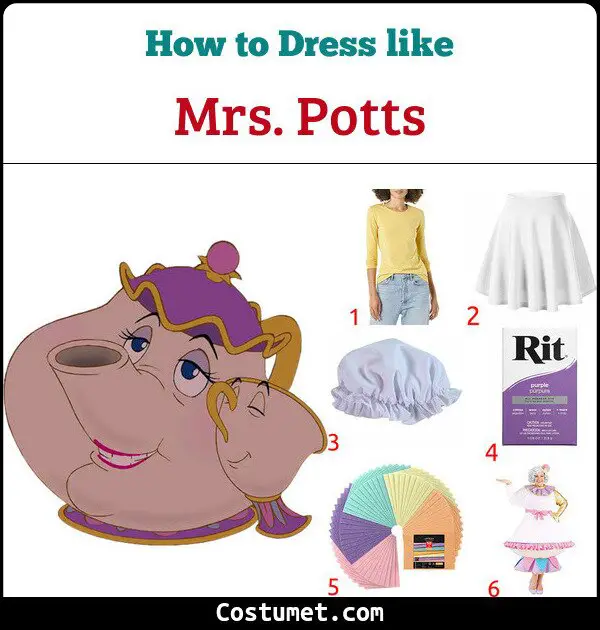 Mrs. Potts Costume for Cosplay & Halloween