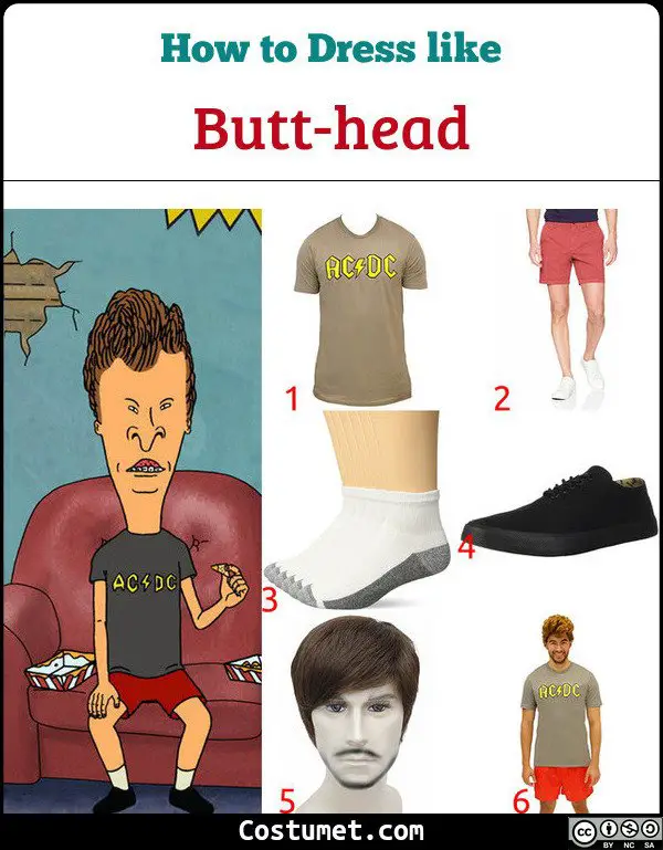 Butt Head Costume for Cosplay & Halloween