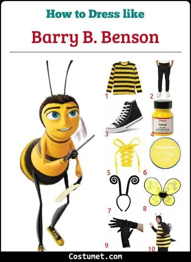 Barry B. Benson (Bee Movie) Costume for Cosplay & Halloween 2023