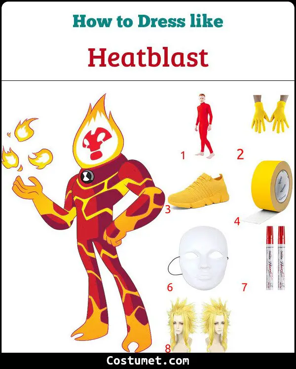 Heatblast Costume for Cosplay & Halloween