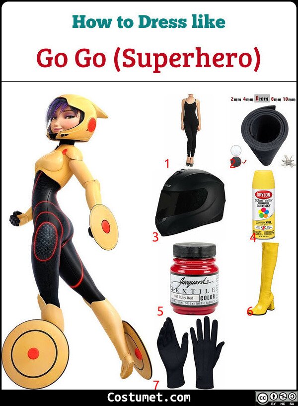 Go Go (Superhero) Costume for Cosplay & Halloween