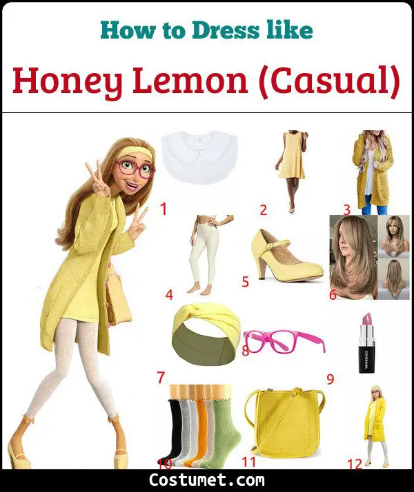Honey Lemon (Casual) Costume for Cosplay & Halloween