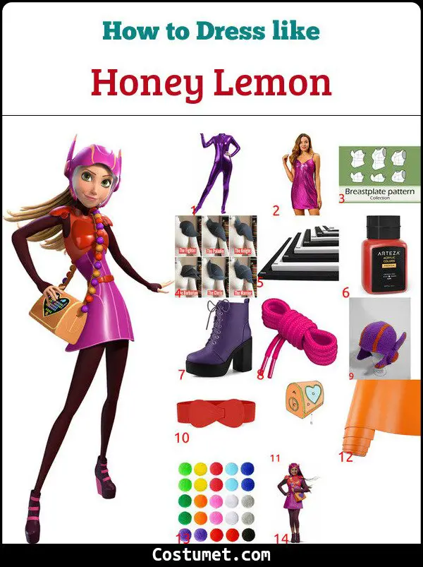 Honey Lemon Costume for Cosplay & Halloween