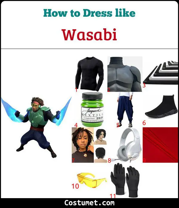 Wasabi Costume for Cosplay & Halloween