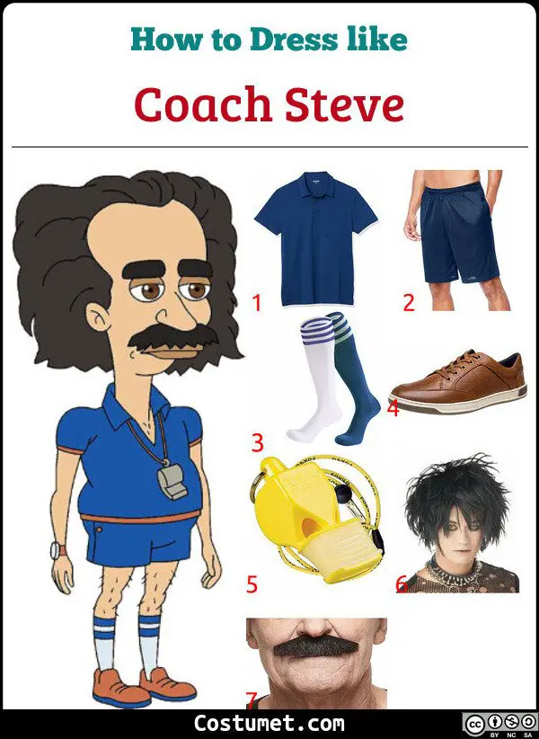 Coach Steve Costume for Cosplay & Halloween