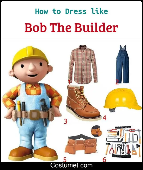 Bob The Builder Costume for Cosplay & Halloween