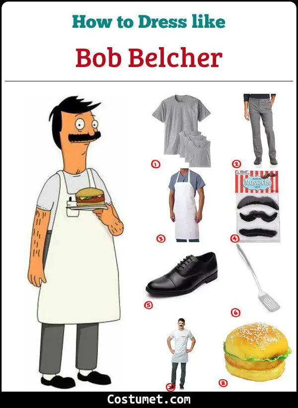 Bob Belcher Costume for Cosplay & Halloween