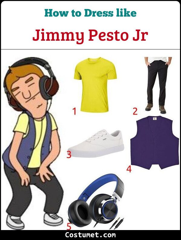 Jimmy Pesto Jr Costume for Cosplay & Halloween