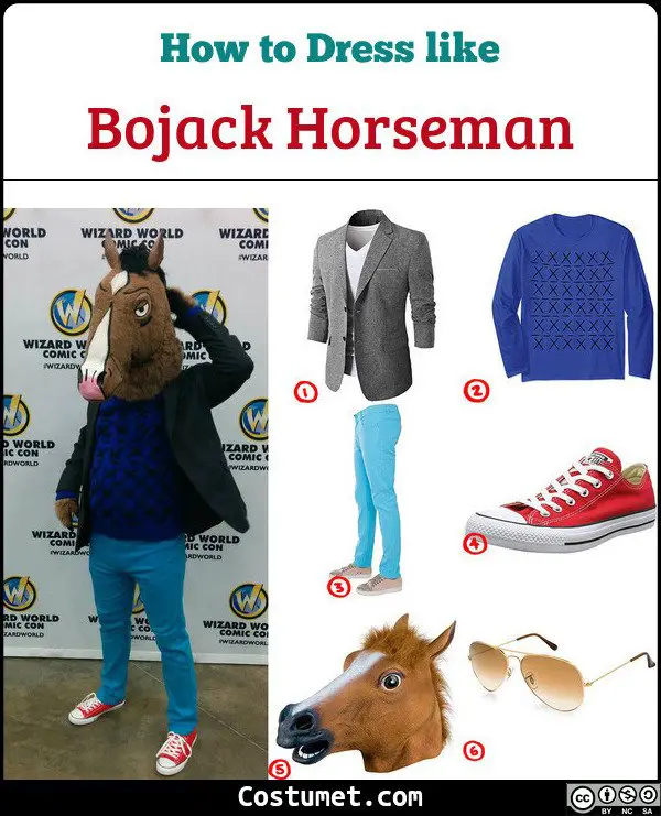 Bojack Horseman Costume for Cosplay & Halloween