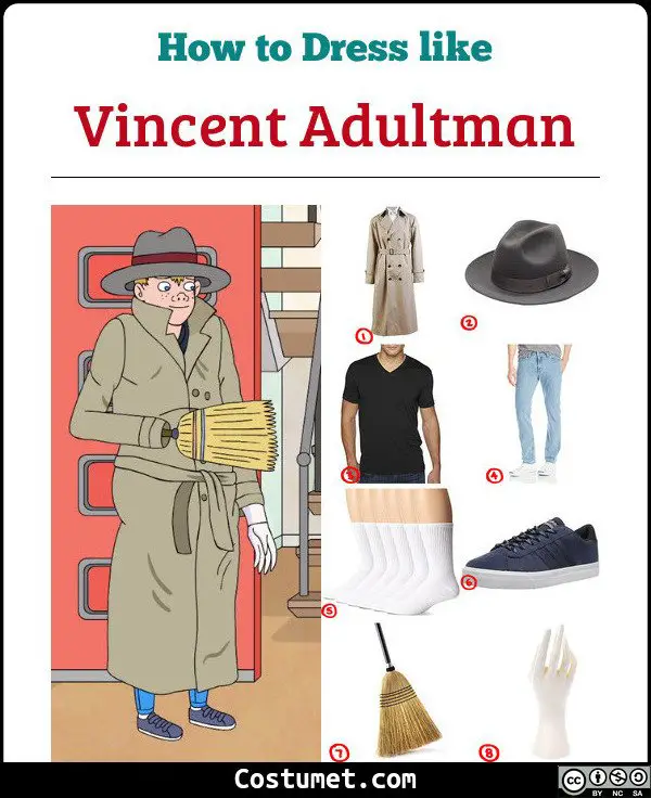 Vincent Adultman Costume for Cosplay & Halloween