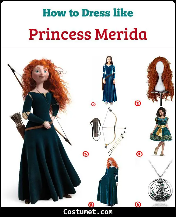 Princess Merida Costume for Cosplay & Halloween
