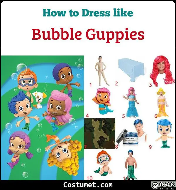 Bubble Guppies Costume for Cosplay & Halloween