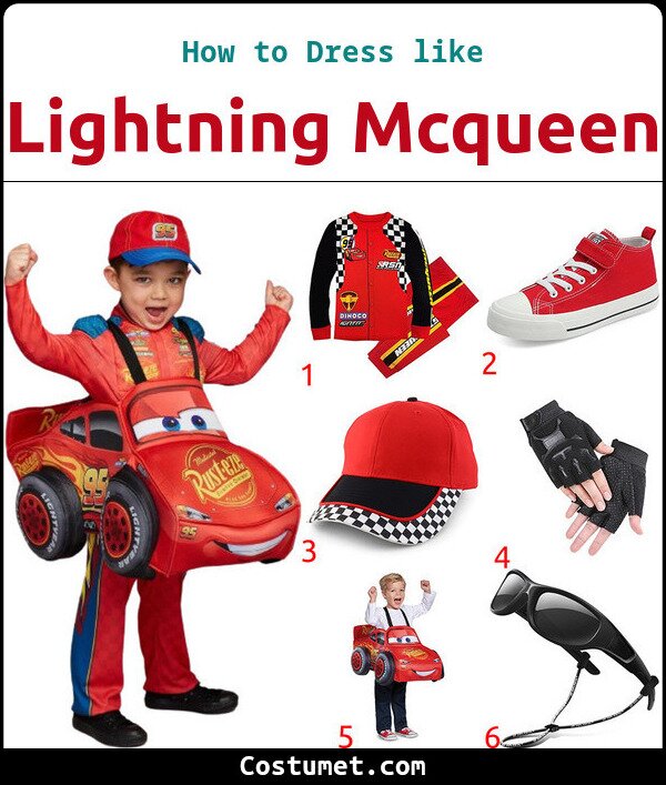 Lightning Mcqueen Costume for Cosplay & Halloween