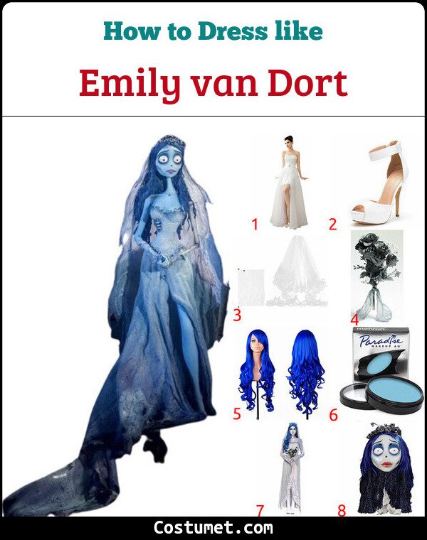 Emily van Dort Costume for Cosplay & Halloween