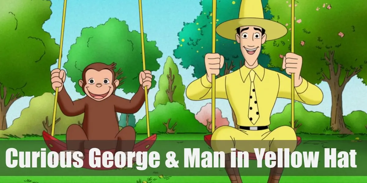 Curious George and The Man in the Yellow Hat Costume for Cosplay