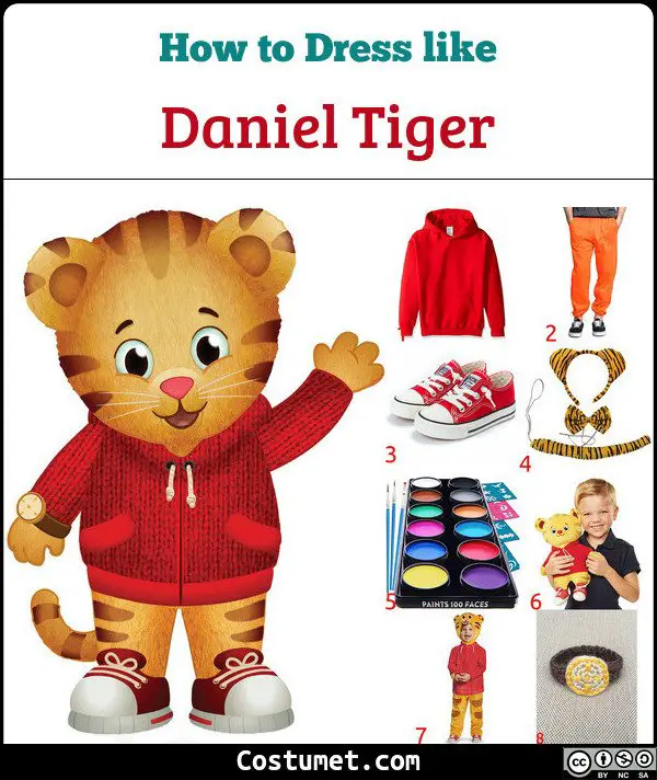 Daniel Tiger Costume for Cosplay & Halloween