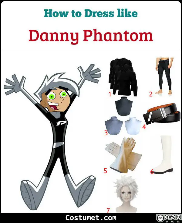 Danny Phantom Costume for Cosplay & Halloween. 