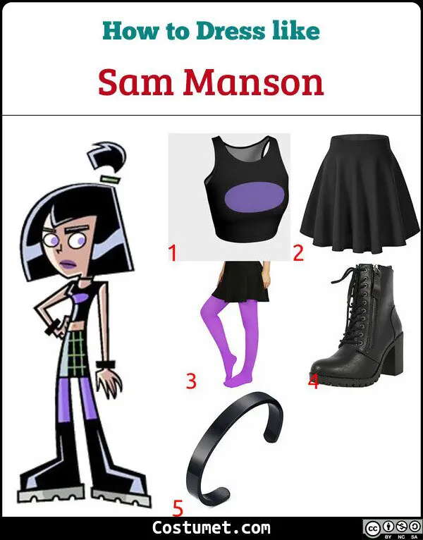 Sam Manson Costume for Cosplay & Halloween
