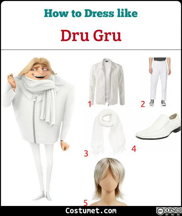 Dru Gru Costume for Cosplay & Halloween