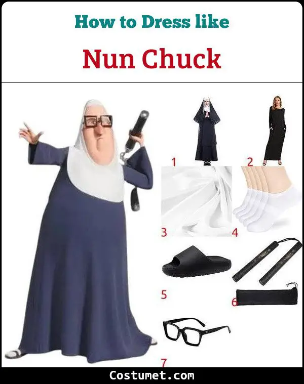 Nun Chuck Costume for Cosplay & Halloween