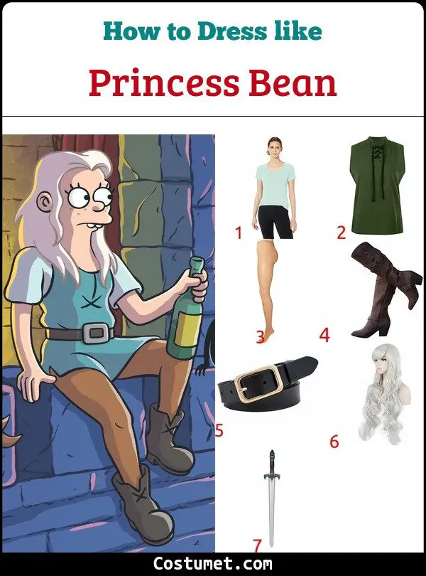 Princess Bean Costume for Cosplay & Halloween