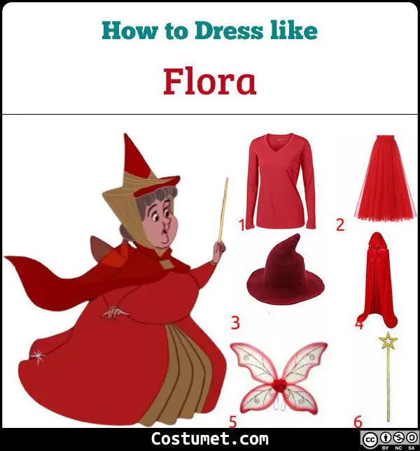 Flora Costume for Cosplay & Halloween