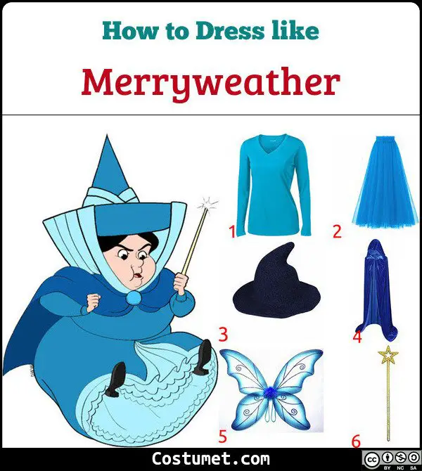 Merryweather Costume for Cosplay & Halloween