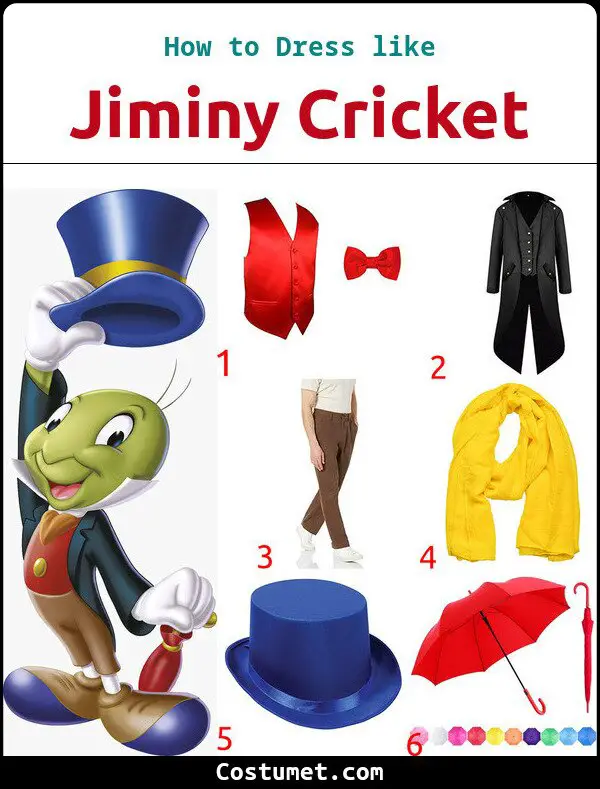 Jiminy Cricket Costume for Cosplay & Halloween