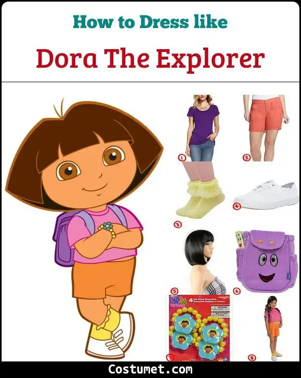 Dora the Explorer, Boots & Diego Costume for Cosplay & Halloween 2023