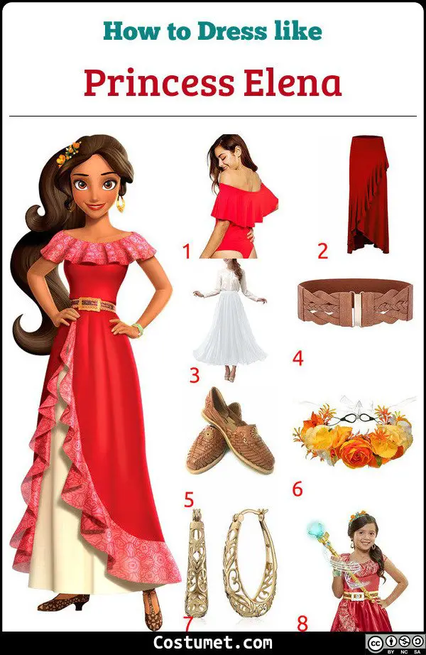 Elena Of Avalor Costume for Cosplay & Halloween