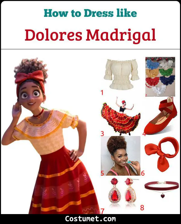 Dolores Madrigal Costume for Cosplay & Halloween