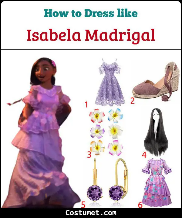 Isabela Madrigal Costume for Cosplay & Halloween