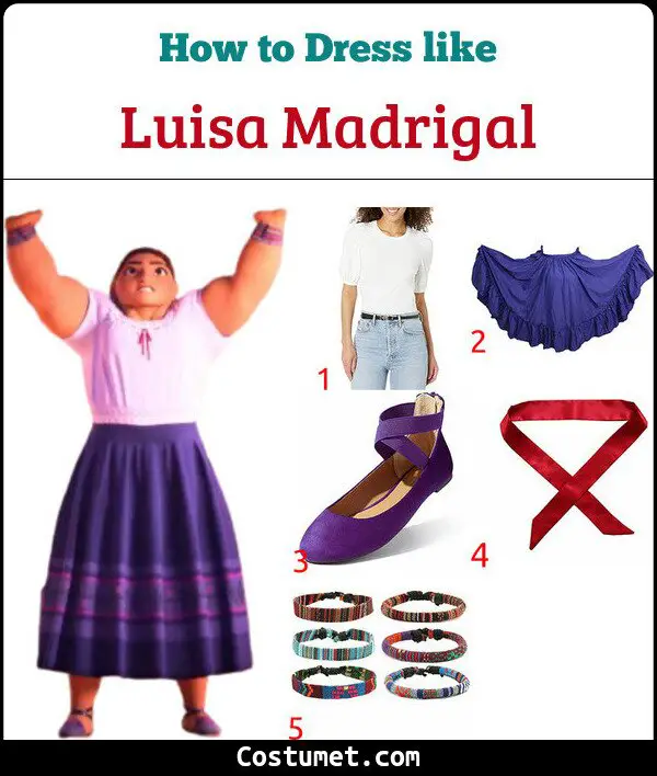 Luisa Madrigal Costume for Cosplay & Halloween