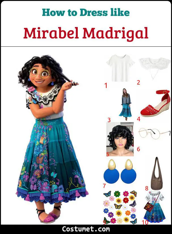 Mirabel Madrigal Costume for Cosplay & Halloween