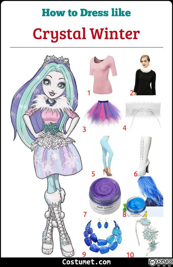 Crystal Winter Costume for Cosplay & Halloween