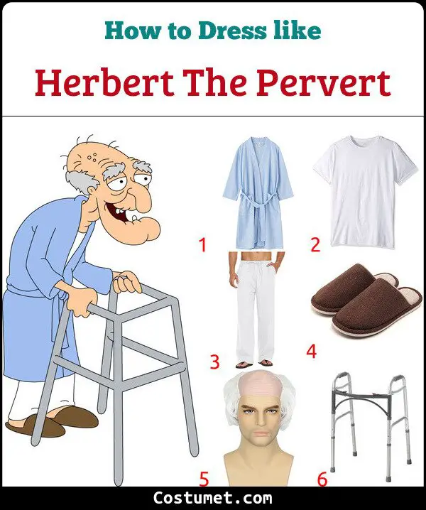 Herbert The Pervert Costume for Cosplay & Halloween