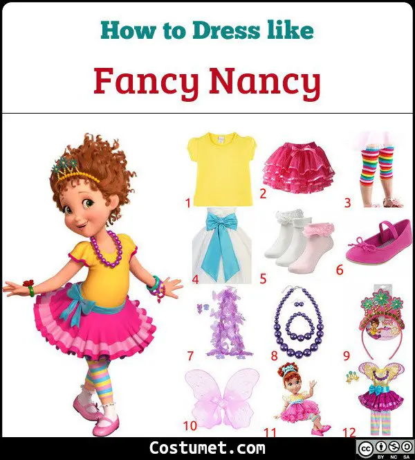 Fancy Nancy Costume for Cosplay & Halloween