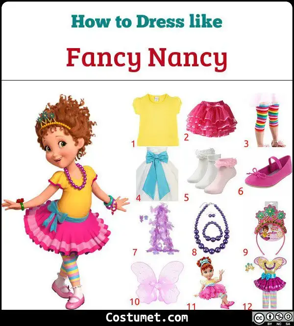 Fancy Nancy Clancy Costume For Cosplay & Halloween 2023