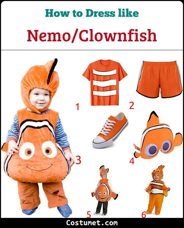 Nemo/Clownfish Costume for Cosplay & Halloween