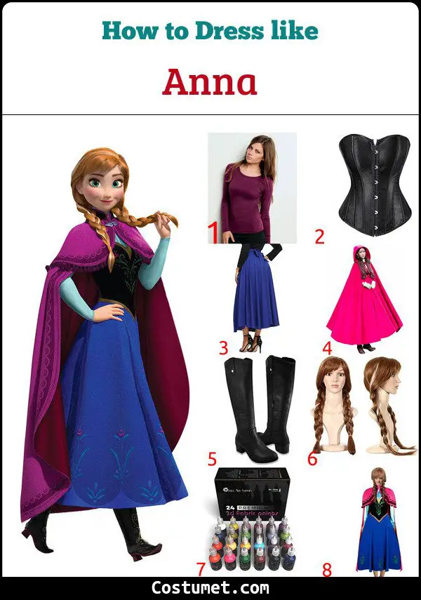 Anna (Frozen) Costume for Cosplay & Halloween