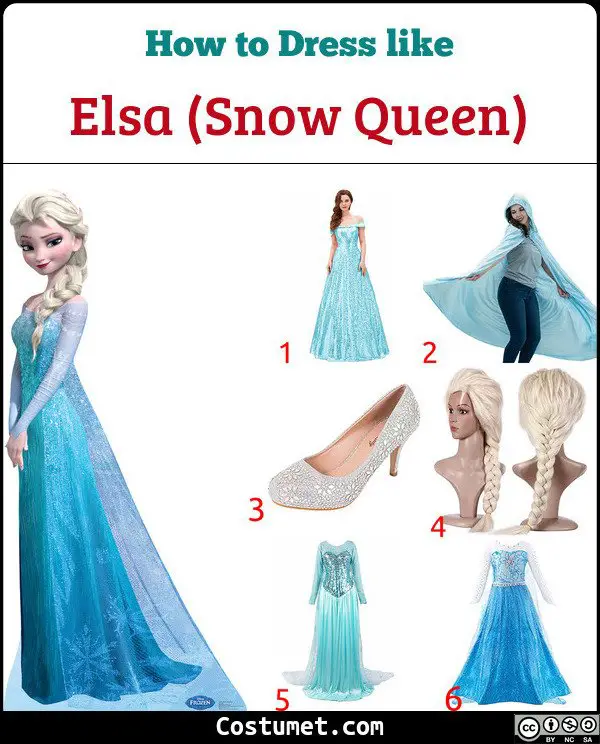 Elsa Costume for Cosplay & Halloween