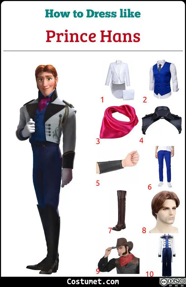 Prince Hans Costume for Cosplay & Halloween