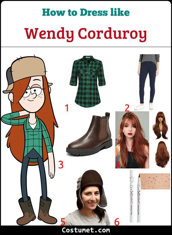 Wendy Corduroy Costume for Cosplay & Halloween