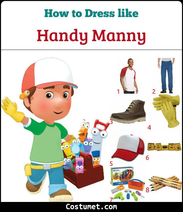 Handy Manny Costume for Cosplay & Halloween