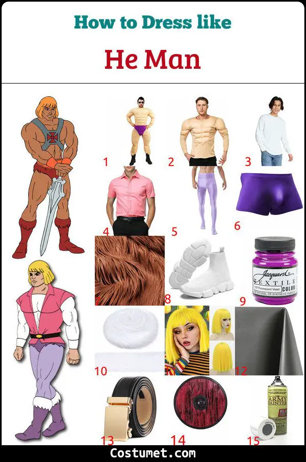 He Man Costume for Cosplay & Halloween