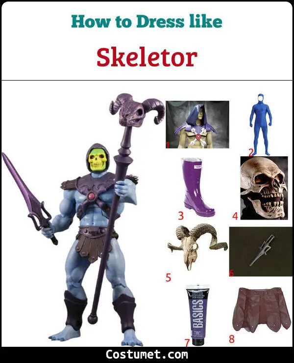 Skeletor Costume for Cosplay & Halloween